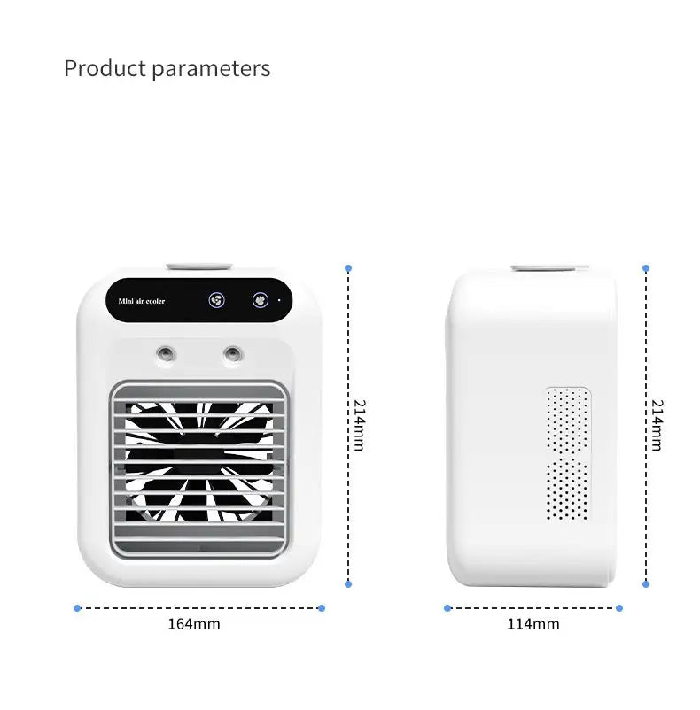 Mini Climatizador de ar umidificador portátil